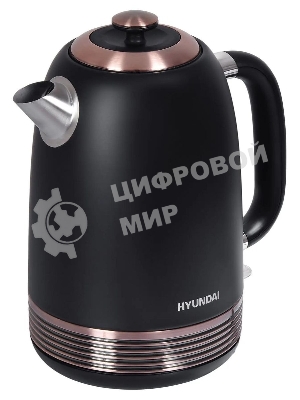 Чайник электрический Hyundai HYK-S4501 1.7л. 2200Вт черный/бронзовый (корпус: нержавеющая сталь/пластик)