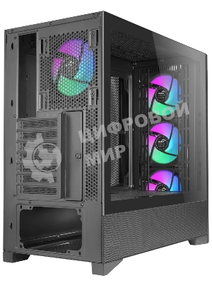 Корпус SAMA V42, Midi-Tower, чёрный, 4 x 120 мм