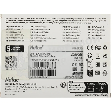 Накопитель SSD Netac N600S, 256Gb, SATA III, 2.5