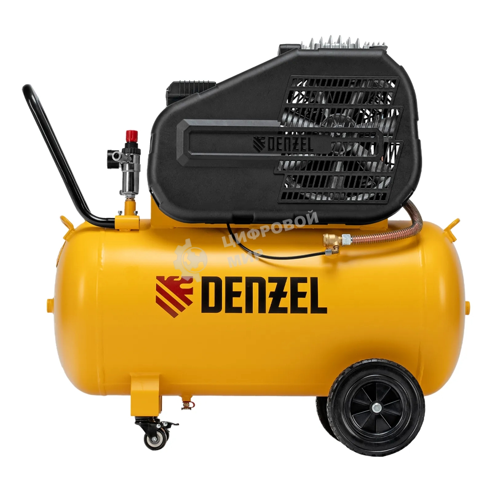 Компрессор воздушный рем. привод BCI 2200/100, 2,2 кВт, 100 л, 420 л/мин Denzel