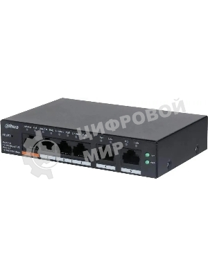 Коммутатор Dahua DH-CS4006-4ET-60 (L2) 4x100 Мбит/с 2xКомбо(1000BASE-T/SFP) 30W управляемый