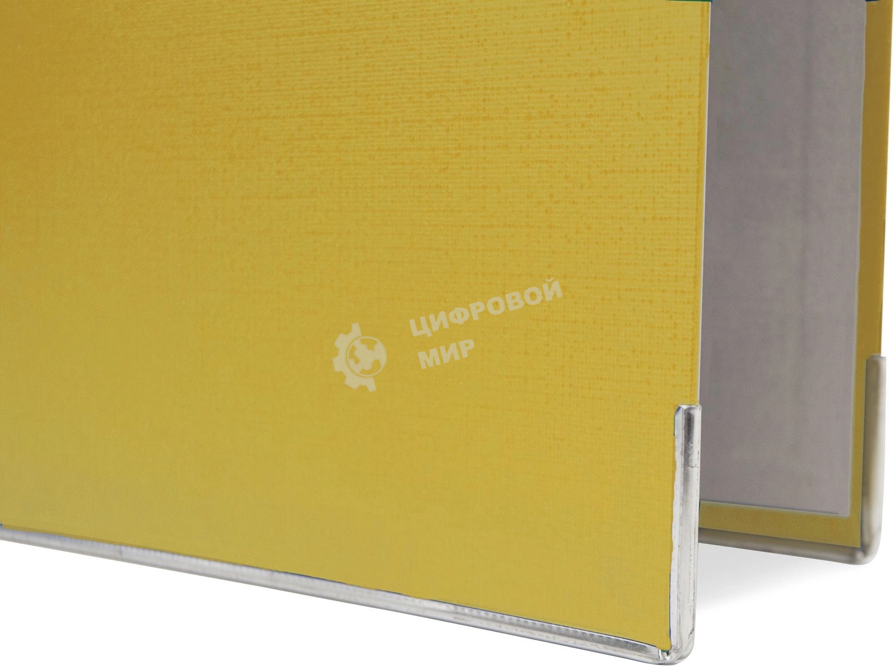 Папка-регистратор Silwerhof 2013374 A4 50мм, ПВХ/бумага желтый, металлическая окантовка, сборная (упаковка: 2шт)