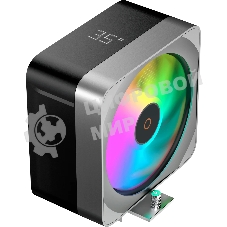 Кулер для процессора Ocypus Delta A40 EX BK Digital, 120мм ARGB FAN, Top Display Panel, 4 HEAT PIPES, 4-PIN PWM, 500-1800 RPM, 29DBA, HYDRO BEARING, LGA115X/1200/1700/18XX, AM4/AM5