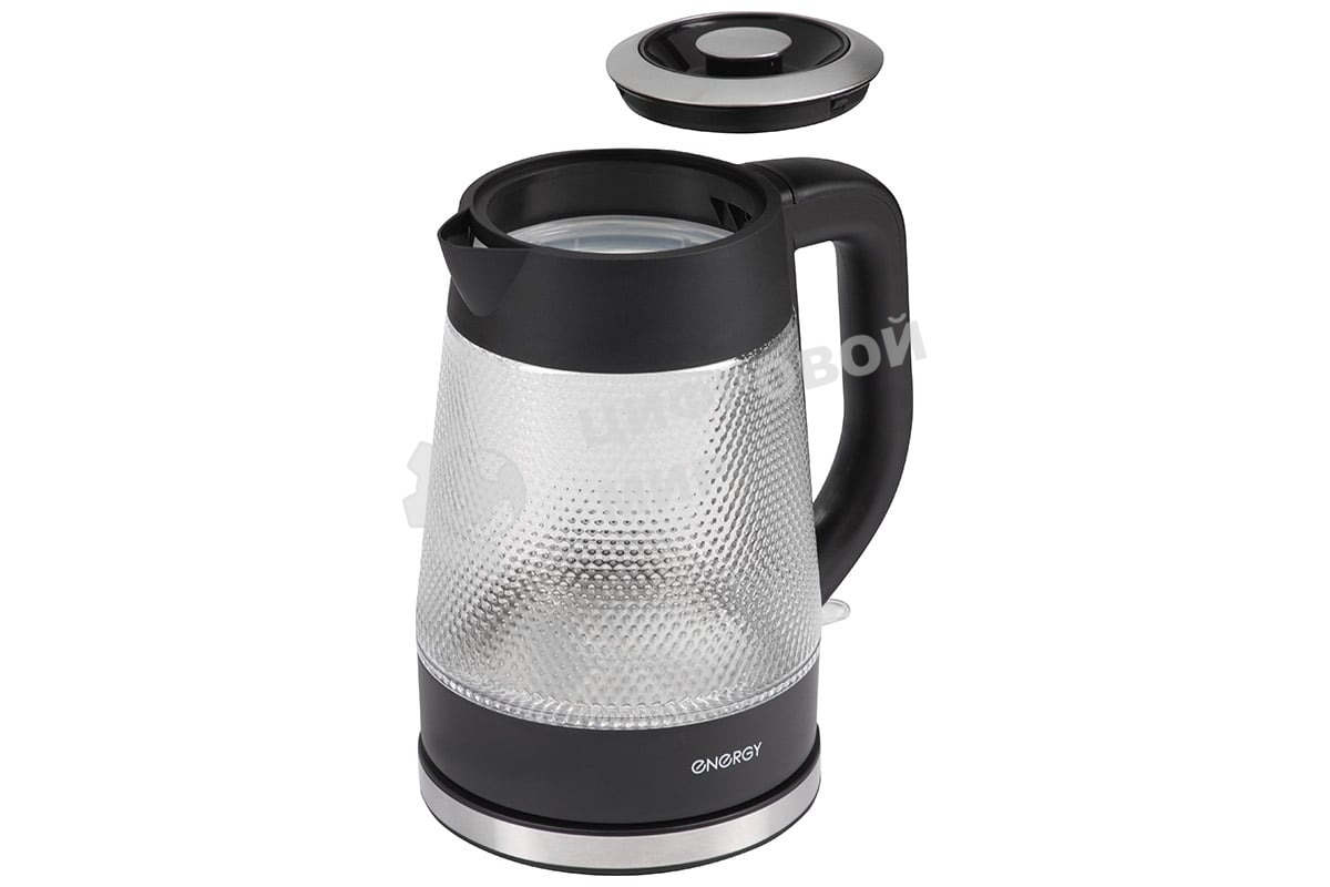 Чайник электрический Energy E-223 1.8л, рифленое стекло, черный