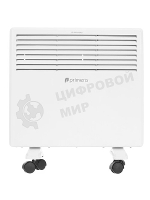 Конвектор электрический Primera PHP-1000-MWB, белый, 1000 Вт, 15 м2, термостат