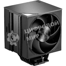 Кулер для процессора PCCooler RZ700D BK (270W, 4-pin PWM, 159.5mm, Al/Cu, 7x6mm, 2x120mm, 79.8CFM, 35.9dBA, 2400RPM, S: 1851/1700/1200/115X, AM5/AM4, black)