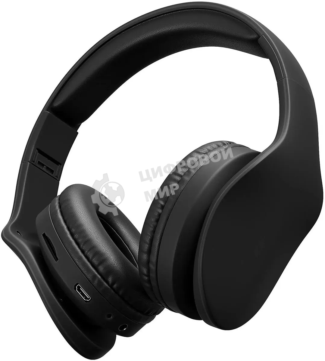 Гарнитура накладные Digma BT-17 черный беспроводные bluetooth оголовье