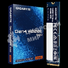 Накопитель SSD GIGABYTE Gen4 4000E, 250Gb, M.2 2280, PCIe 4.0 x4, NVMe, R/W 3500/1800