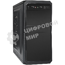 Компьютерный корпус Minitower ExeGate BA-202-UNS450 (mATX, БП UNS450 с вент. 12см, 2хUSB, аудио, черный)
