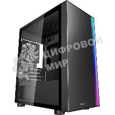 Компьютерный корпус без блока питания PCCOOLER LM300 ARGb BK, Flat Mid Tower, черный, TG, 0.45 SPCC, 1x120мм mATX, mITX 170/330/150мм 2x2.5