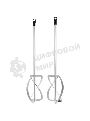 Комплект насадок для строительного миксера Denzel 2 шт., 220х560 мм, оцинкованные, хвостовик HEX13