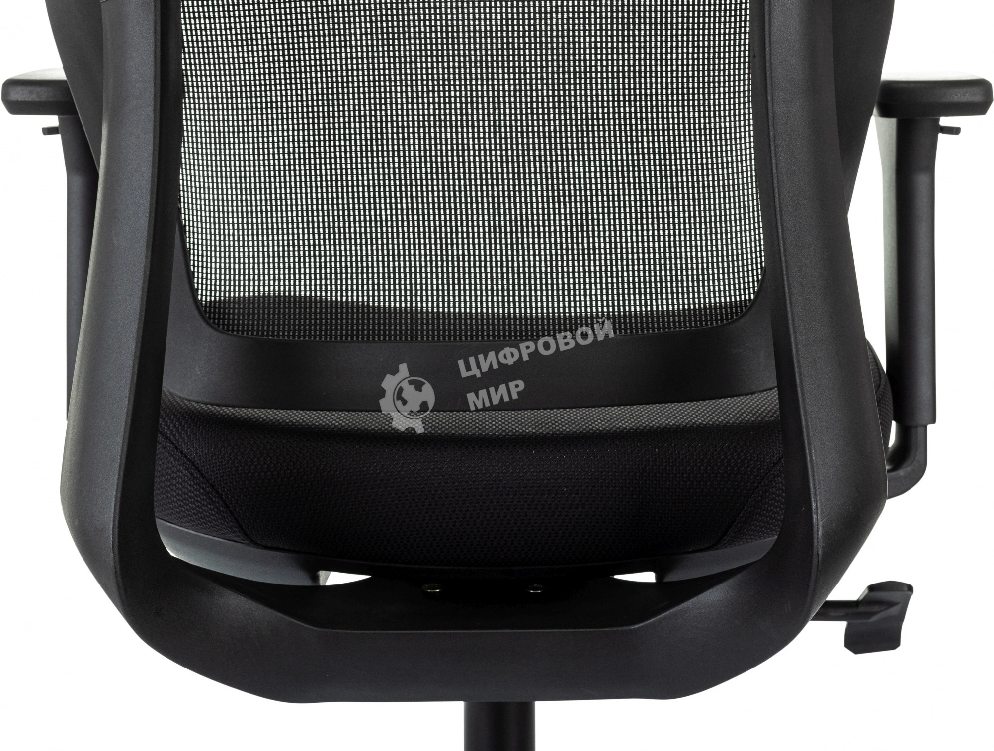 Кресло руководителя Бюрократ MC-412N-H черный сетка/ткань с подголов. крестов. металл хром