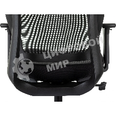 Кресло руководителя Бюрократ MC-412N-H черный сетка/ткань с подголов. крестов. металл хром