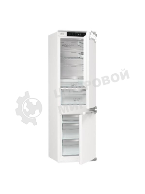 Встраиваемый холодильник Gorenje NRKI517E82WF, полезный объем 244 л, электронное управление, цифровой дисплей, автоматическое размораживание No Frost, быстрое замораживание, интенсивное охлаждение, зона свежести с контролем влажности, инверторный компрессор, энергоэффективность А+