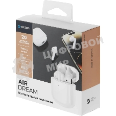 Гарнитура вкладыши Deppa Air Dream белый беспроводные bluetooth в ушной раковине (44160)