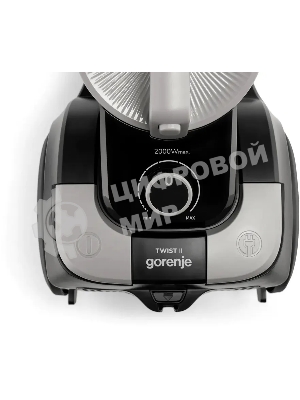 Пылесос Gorenje VC2001TABKG черный, 220/2200 Вт, уборка сухая, пылесборник контейнер 3,3 л