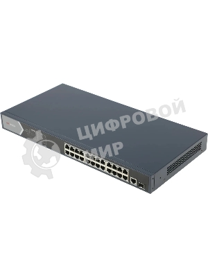 Коммутатор Hikvision DS-3E0526P-E(O-STD), 24×1 Гбит/с PoE + 1×1 Гбит/с SFP, неуправляемый