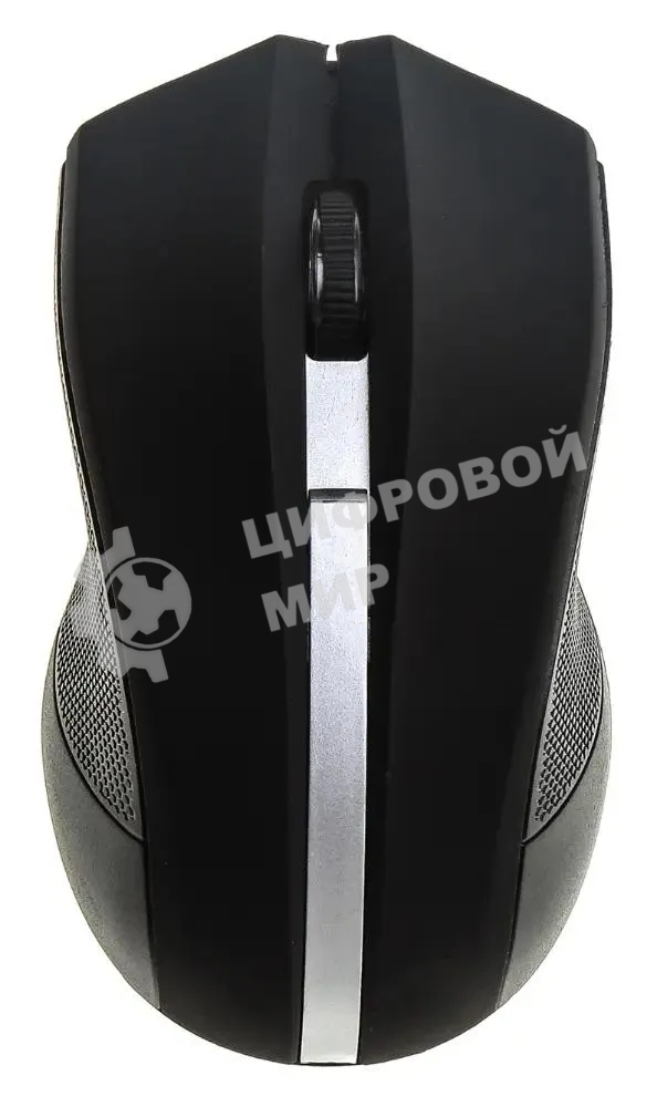 Мышь беспроводная Oklick 615MW черный/серебристый, 1000 dpi, радиоканал, USB, кнопки - 3