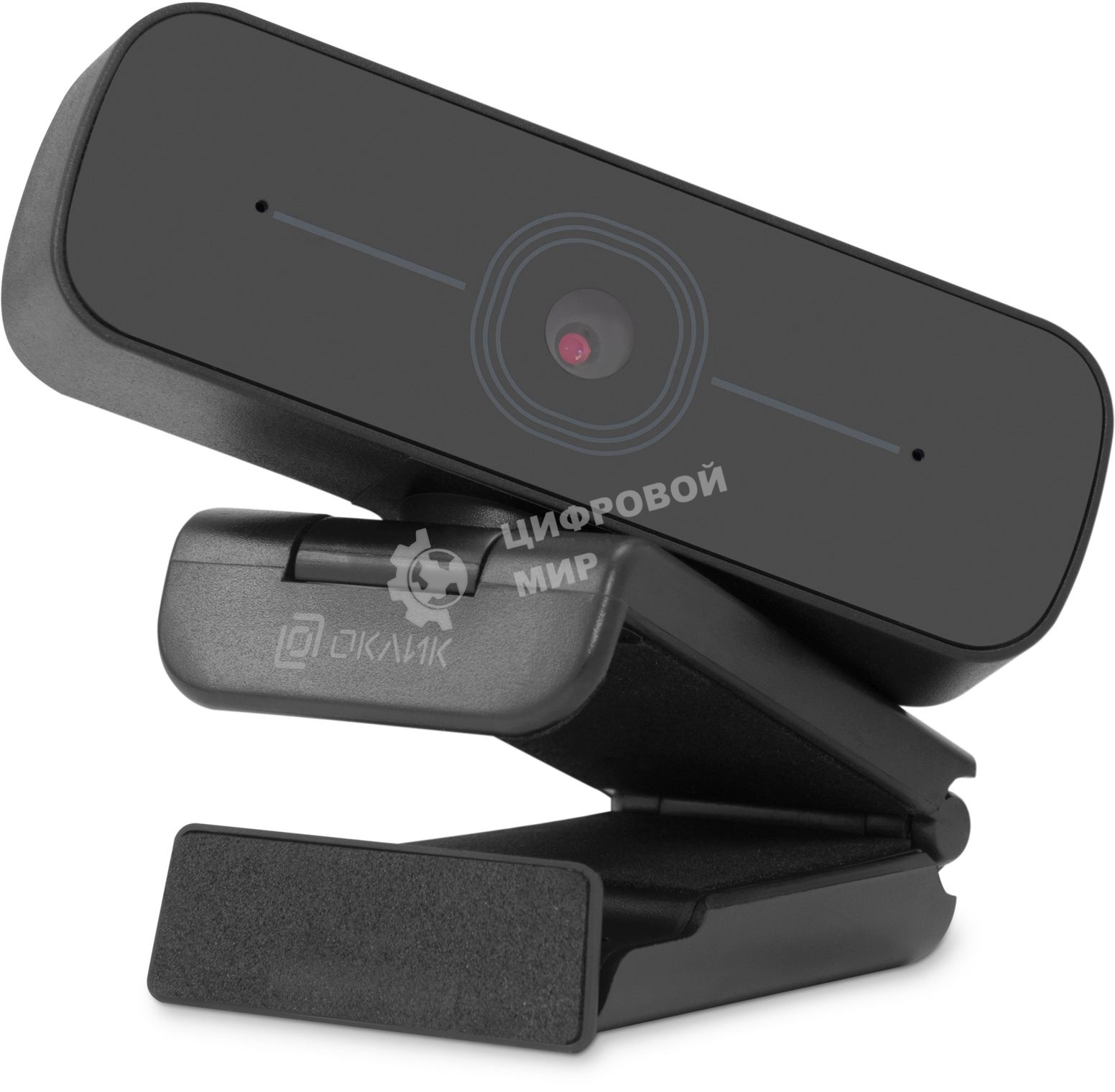 Веб-камера OKLICK OK-C001FH 1920x1080, 30 кадр/с, USB Type-A, микрофон (шумоподавление), универсальное крепление