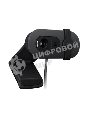 Веб-камера Logitech Webcam Brio 100, 1920x1080, GRAPHITE, защитная шторка