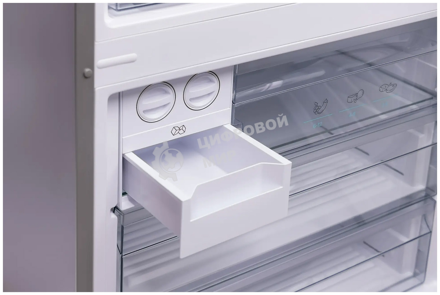 Холодильник Sharp SJ-492IHXJ42R бежевый двухкамерный 333/128 л морозилка снизу, No Frost