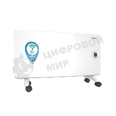Конвектор электрический Thermex Frame 1500E белый, 1500 Вт, 20 м2, термостат, дисплей, WiFi