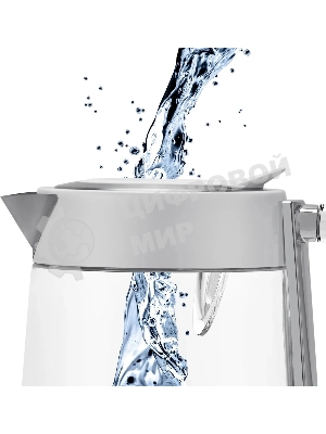 Чайник электрический Polaris PWK 1715 CGL Water Way Pro, Белый