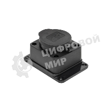 Розетка настенная с защитной крышкой каучуковая 230В 2P+PE 16A IP44 EKF PROxima