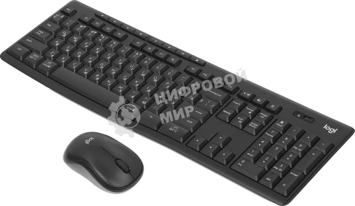 Комплект клавиатура + мышь Logitech MK370 клав:черный мышь:черный/черный USB беспроводная BT Multimedia (920-012082)