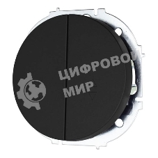 Выключатель проходной 2-кл. СП OSEN 10А IP20 механизм черный бархат LEZARD 743-4288-106