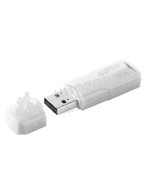 Флешка USB Smartbuy CLUE White (SB32GbCLU-W3), 32Gb, USB 3.0/3.1, R/W 40/25, белый