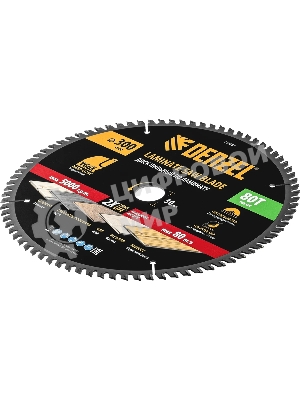 Пильный диск по ламинату Denzel ф300 х 30 мм, 80 зубьев