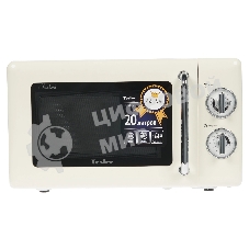 Микроволновая печь Tesler MM-2045 бежевый, 20 л, 700 Вт, переключатели - поворотный механизм