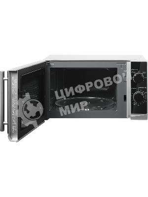 Микроволновая печь home HMM207ES черный/серебристый, 20 л, 700 Вт, переключатели - поворотный механизм
