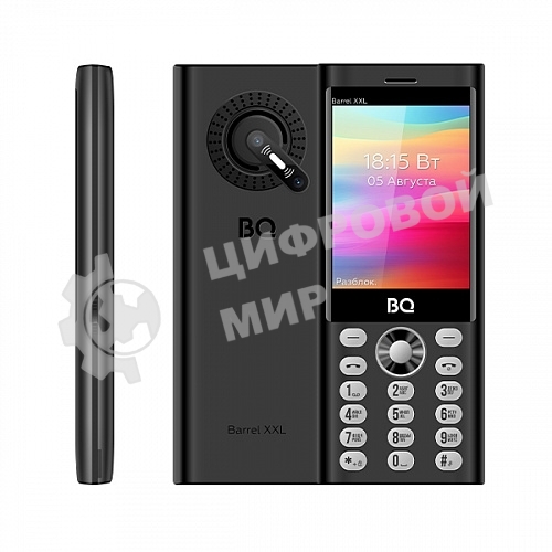 Мобильный телефон BQ 3598 Barrel XXL черный/серебристый