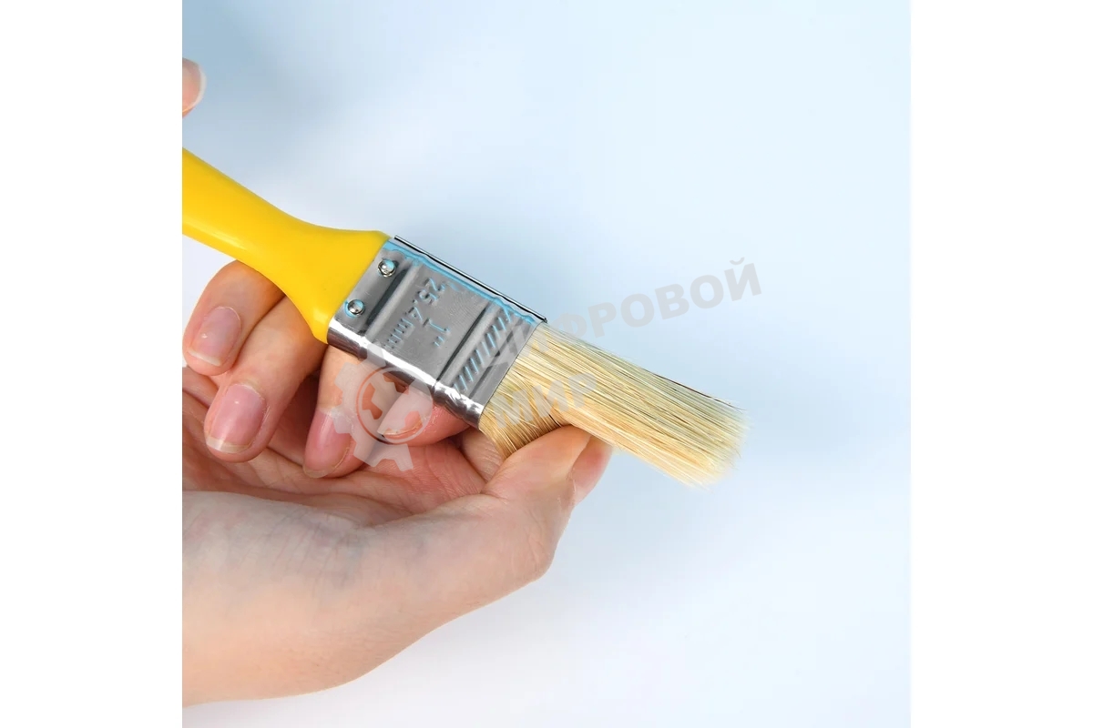 Кисть малярная Deli DL509111 с пластиковой ручкой 25 мм, натуральная щетина