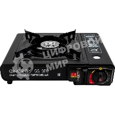 Плита настольная газовая Energy GS-300 чёрный, 2,5 кВт, газовая горелка, конфорки - 1, металл, поворотный регулятор