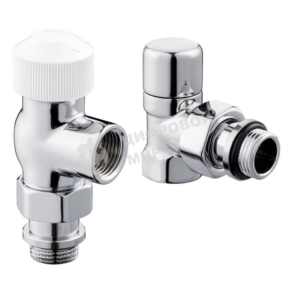 Набор термостатический для радиатора осевой Royal Thermo Design 1/2