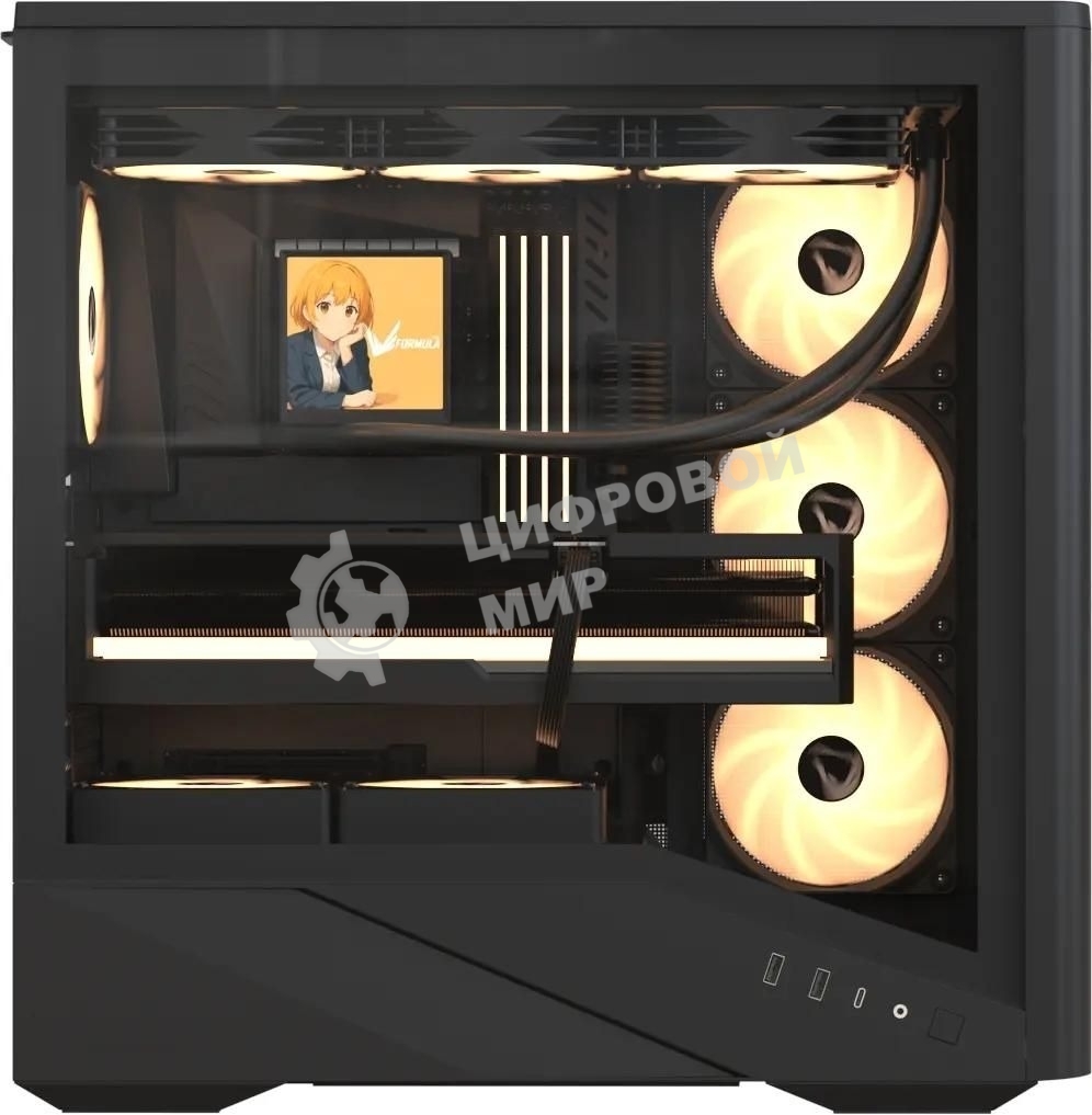 Компьютерный корпус AeroCool/Formula Air Power G9 DUO черный без БП ATX 5x120мм 3x140мм 2xUSB3.0 1xUSB3.1 audio bott PSU