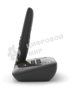 Радиотелефон Dect Gigaset AS690A черный автооветчик АОН