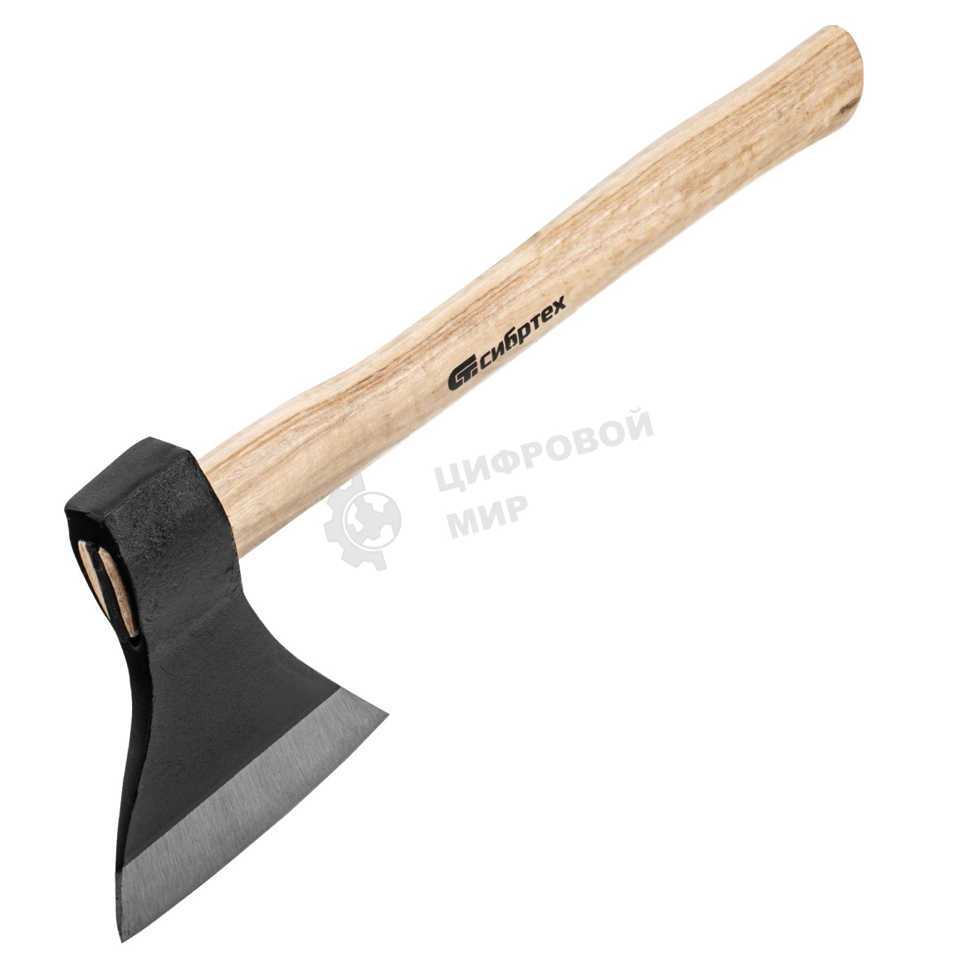 Топор Сибртех ТП11-08, 800 г, в сборе, кованый, деревянное топорище