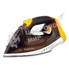 Утюг BRAYER, 2400 Вт, керамическое покрытие, пар 140 г/мин, антикапля, разбрызгивание, 330 мл, самоотчистка