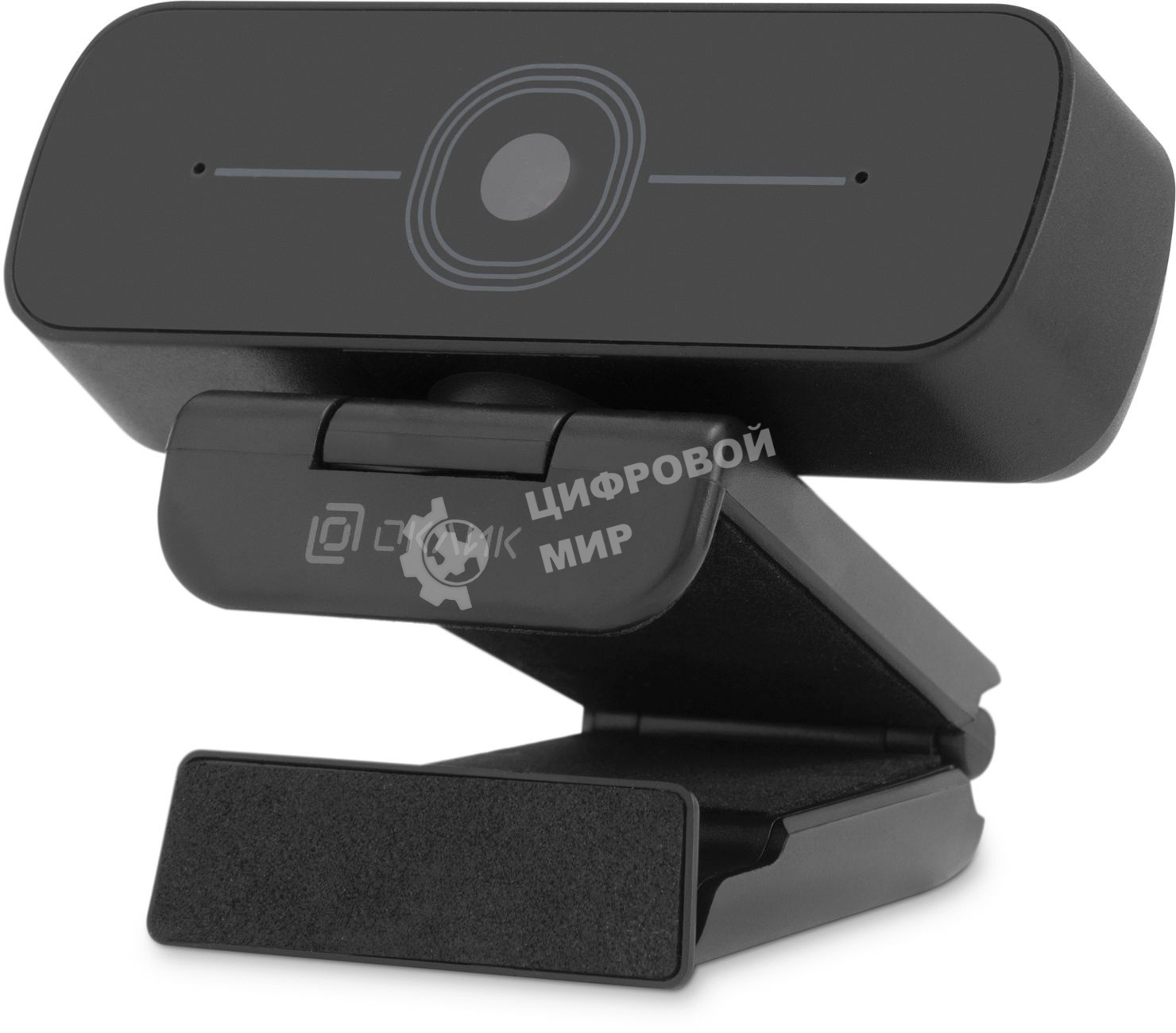 Веб-камера OKLICK OK-C001FH 1920x1080, 30 кадр/с, USB Type-A, микрофон (шумоподавление), универсальное крепление