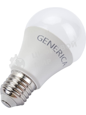 Лампа светодиодная A60 груша 15Вт 230В 4000К E27 GENERICA