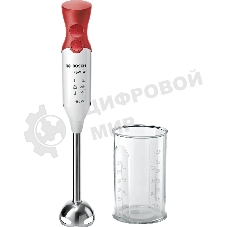 Блендер погружной Bosch MSM64110 450 Вт, белый/красный
