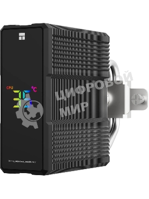 Кулер для процессора Thermalright Assassin X 120 R Digital ARGB Black (4-pin PWM, 151mm, Al/Cu, 4x6mm, ARGB, 1x120mm, 70.84CFM, 29.8dBA, 2000RPM, S: 1851/1700/1200/115X, AM5/AM4, black)