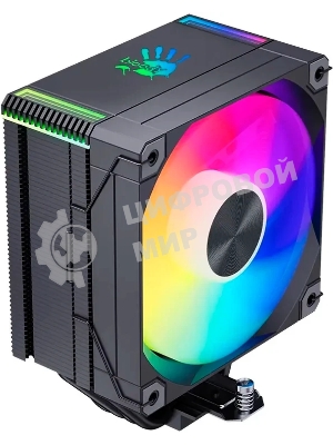 Устройство охлаждения(кулер) Bloody AC-12 ARGB Soc-AM5/AM4/1200/1700/1851 черный 4-pin 14-26dB Al+Cu 230W 582gr Ret (AC-12-ARGB230-BK)