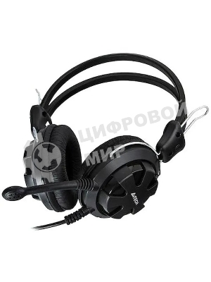 Гарнитура A4Tech HS-28 чёрный, проводная