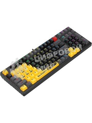 Клавиатура A4Tech Bloody S98 Sports Lime BLMS Plus проводная USB желтый/серый