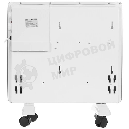 Конвектор электрический Primera PHP-1000-MWB, белый, 1000 Вт, 15 м2, термостат